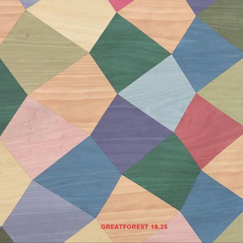 Künstlerisches Parquet Holzfurnier 2500*640mm Handarbeit Festform angepasste Kunst Splicing für Wandpapier