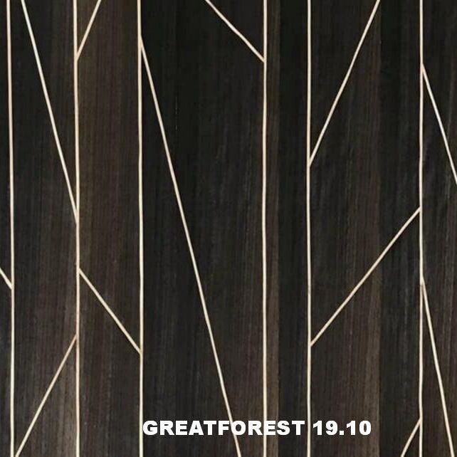 Künstlerisches Parkett-Holzfurnier Geometrische Ästhetik Beliebte Geometrische Figuren 0,50 mm Dicke Für Holztüren