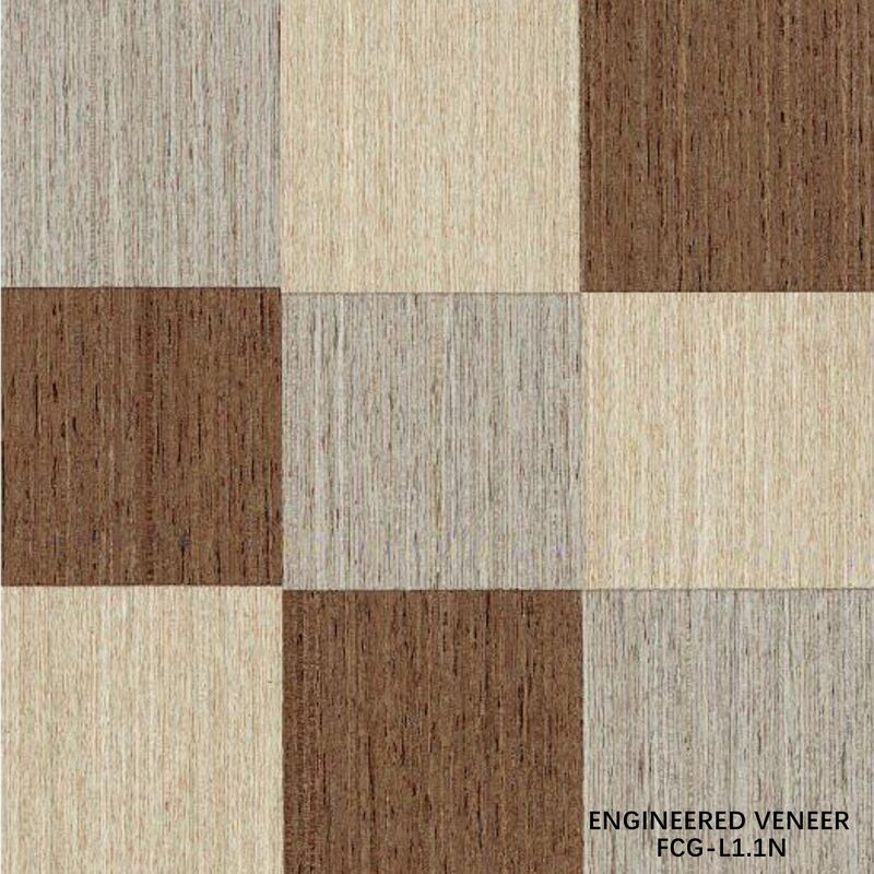 Commercial Wholesale FCG-L1.1N Special-Shaped Engineered Wood Veneer, Bulk Irregular Wood Veneer for Engineering & Decoration Projects