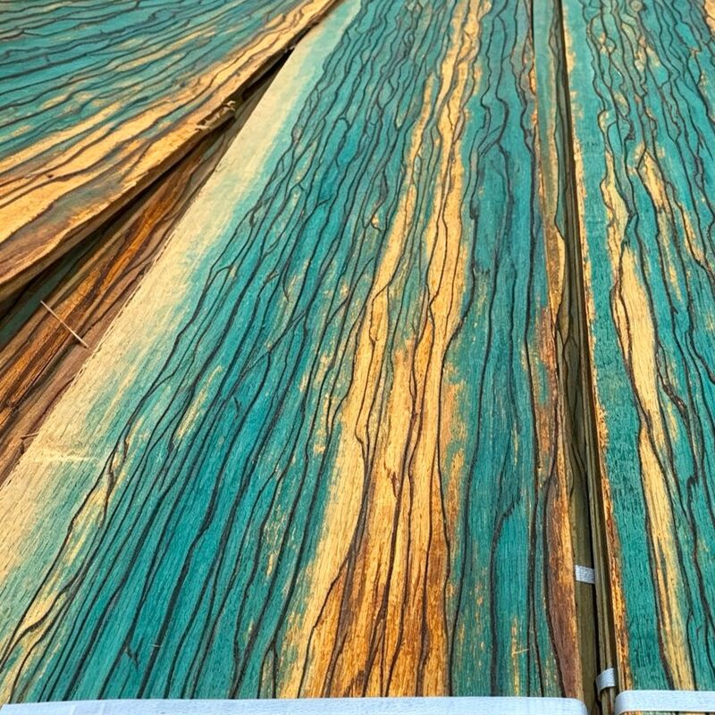 Öko-pflanzlich gefärbte Naturholzfolie, lebendige farbenfrohe irisende Holzfolie, nachhaltige dekorative Folie für Innenarchitekturprojekte 0,5 mm