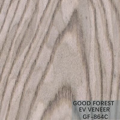 Ausgeführtes Furnierholz-Silber-Eichen-Kronen-Korn-Furnierholz natürlich