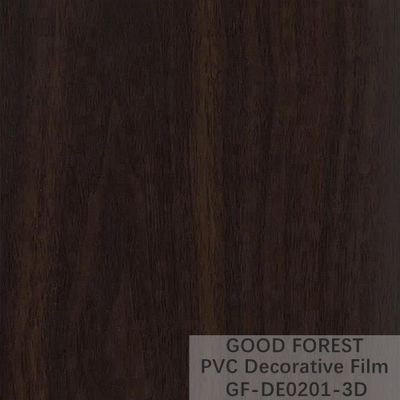 Dekorativer schwarzer PVC-Film 1260mm - 1330mm Breiten-hölzernes Korn