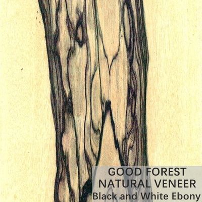 ODM-Möbel-Naturholz-Krone Veneer schnitt Schwarzweiss-Ebenholz