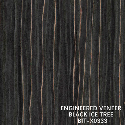 Dekoration ausgeführtes Glatteis-Baum-Viertel Ebony Wood Veneers X0333 schnitt gerade Korn-Länge 2500-3100 Millimeter gute Qualität
