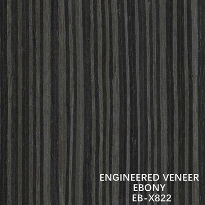 X822 furnieren gerades Korn Grey Color Artificial Ebony Wood für Sport-Materialien