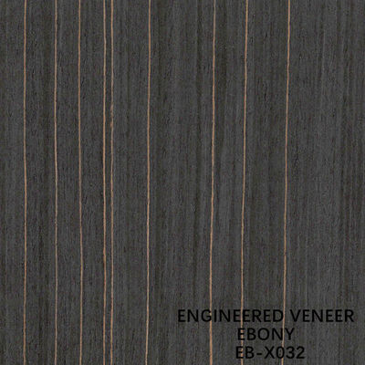 Dekorativer Ebony Engineered Wood Veneer X032 2500x640MM für fantastische Sperrholz ISO
