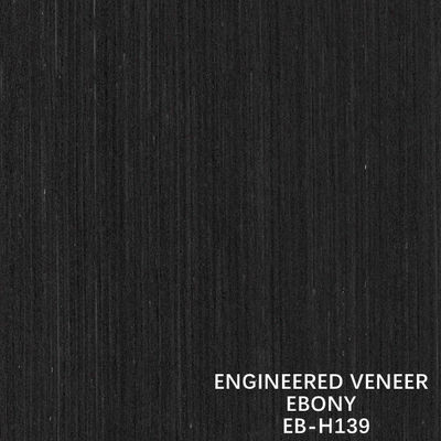Zusammengesetzte dunkle Farbe Ebony Wood Veneer Straight Fineline-Korn-H139 für Sperrholz