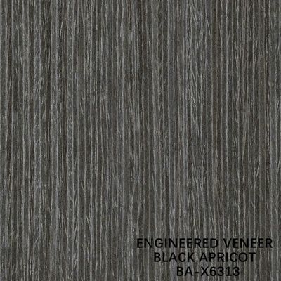 Gerades Korn 2500-3100mm des Dekorations-künstliches schwarze Aprikosen-überholtes Furnierholz-X6313