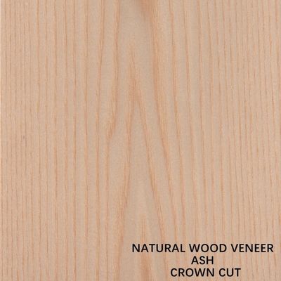 Natürliche Asche Holz Veneer Flachgeschnittenen Kronenkorn für Schrankenwand