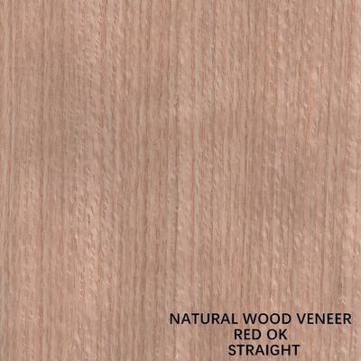Viertel schnitt gerades Korn-rote Eichen-Furnierholz 0.5mm für Möbel-Gesicht und Tür
