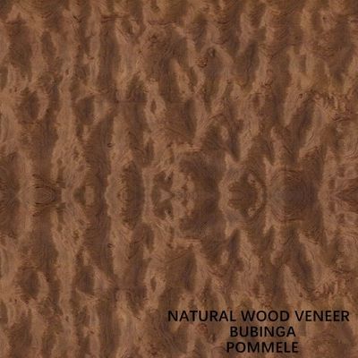 Natürliches Bubinga Furnierholz 0.5mm Pommele-Korn-Afrikas für Musikinstrumente