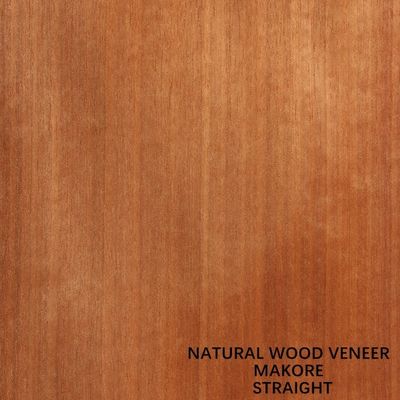 0.5mm natürlicher Makore Furnierholz-gerades Korn-Grad AAA Musikinstrument-Afrikas