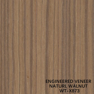EV-Holzfurnier, natürliches Walnussholz, gerade Maserung, Standardgröße 2500 x 640 mm
