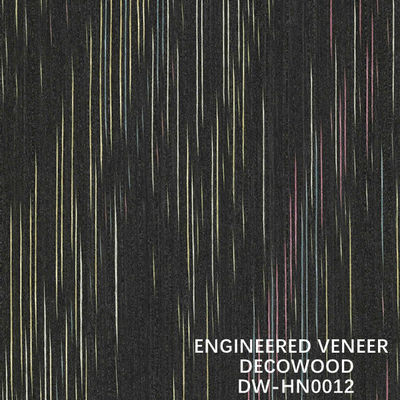 Unregelmäßige Textur, konstruiertes Decowood-Furnier HN0012 für Hoteldekoration 2500*640mm Standardgröße