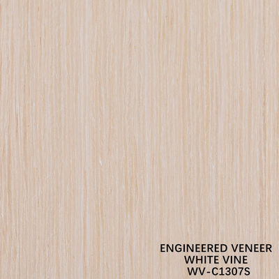Straight Grain Engineered White Vine Wood Veneer 1307S Schnittgeschnitt 2050-3200mm