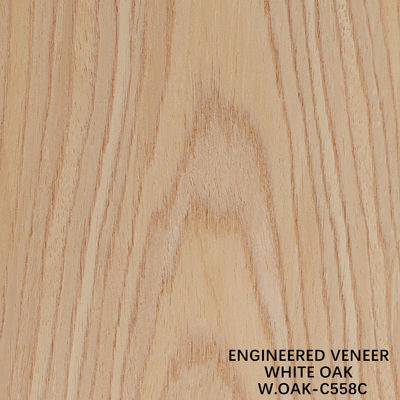 Weiße Eiche aus Holz, Flachschnitt, Veneer, Kronenkorn 558C für Hoteldekoration