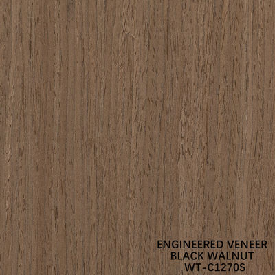 Rekonstituierte amerikanische Walnussholz Veneer 0,15-0,60 mm kundenspezifischer Service Viertel Schnitt Feine Linie für Dekoration