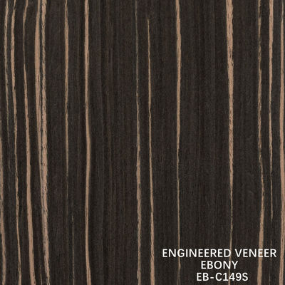 Gerade Ebenholzfarbenes Furnierholz aus technischem Holz für dekoratives Sperrholz 640-1220mm Breite Spleißen EB-C149S/1009S/675S/1190S