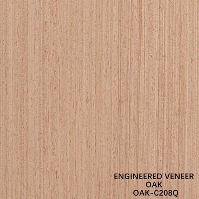 American Oak Engineered Wood Veneer Quarter Slice Cut 0,5 mm Dicke für Tür und Schrank