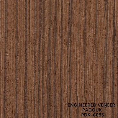 Edelfurnier aus technischem Holz von Quandong, Stärke 0,18-0,6 mm, für Hoteldekoration, kann angepasst werden PDK-08S/08C