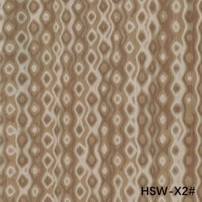 High-End rekonstituiertes Holz Veneer Quadrat Holz HSW-X2# angepasst 0,55mm Für Wandplatten China OEM-Fabrik