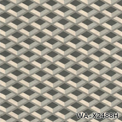 High-End Custom Engineered Holz Veneer Gitter Textur Verlängerte Größe Für Hoteldekoration
